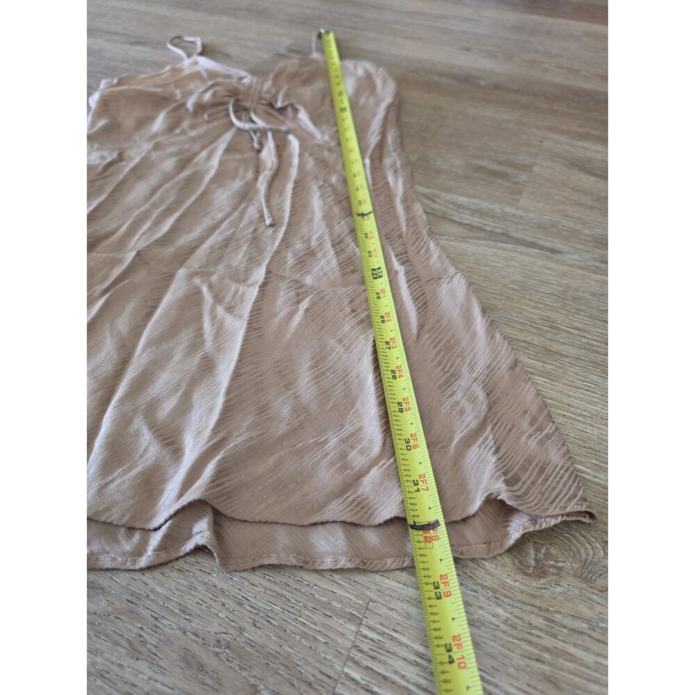 Mable Women's Tan Mini Dress Spaghetti Straps Size Small - Picture 6 of 7